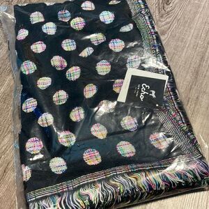 Reversible Acrylic Oversize Scarf NEW. Echo New York